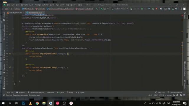 How to Search Data from ListView in Android Studio(Search Data in List) смотреть онлайн
