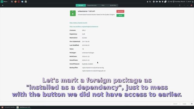 [Pamac 10.0.5] Weird glitch when removing a foreign package смотреть онлайн