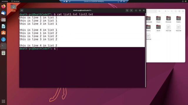 Linux Tutorial 4 - cat command in linux full details in easy way  || In Hindi || DeathCode