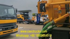 High quality ISUZU Vacuum sewage truck from manufacturer - CEEC TRUCKS