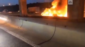 Тесла сгорела на МКАДЕ