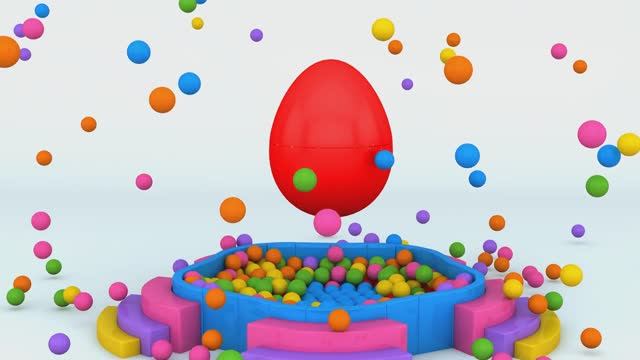 Узучаем алфавит  играя!  яйца-сюрпризы с цветными шариками!  для детей