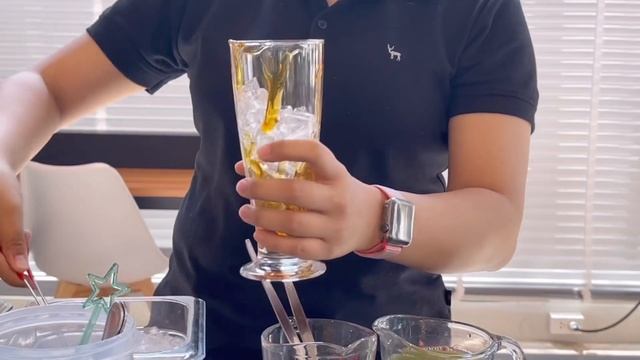 Lemon tea Green Apple Yogurt with Honey Jelly🍋🍹 смотреть онлайн