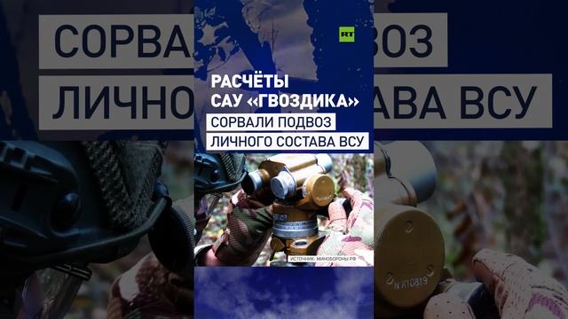 Расчёты САУ «Гвоздика» уничтожили боеприпасы и личный состав противника