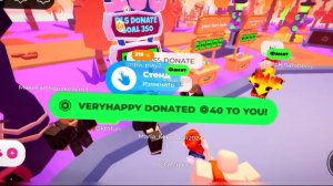 ВОТ КАК МНЕ ЗАДОНАТИЛИ более 40 РОБУКСОВ!!! #pls #donate #roblox