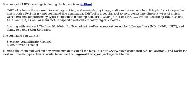 Linux command line utility to determine mp3 bitrate? (4 Solutions!!) смотреть онлайн