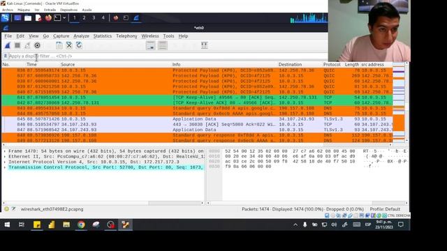Herramienta Wireshark Kali Linux Yeison Daza смотреть онлайн