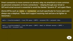 Does mailx send mail using an SMTP relay or does it directly connect to the target SMTP server?