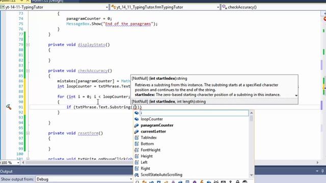C# Programming Challenge 14.11: Typing Tutor Part 3 (C# KeyPress Event, C# winforms, form controls)