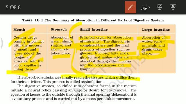 NCERT CH-16 DIGESTION AND ABSORPTION (HUMAN PHYSIOLOGY) Biology LECTURE 3 FOR NEET/AIIMS