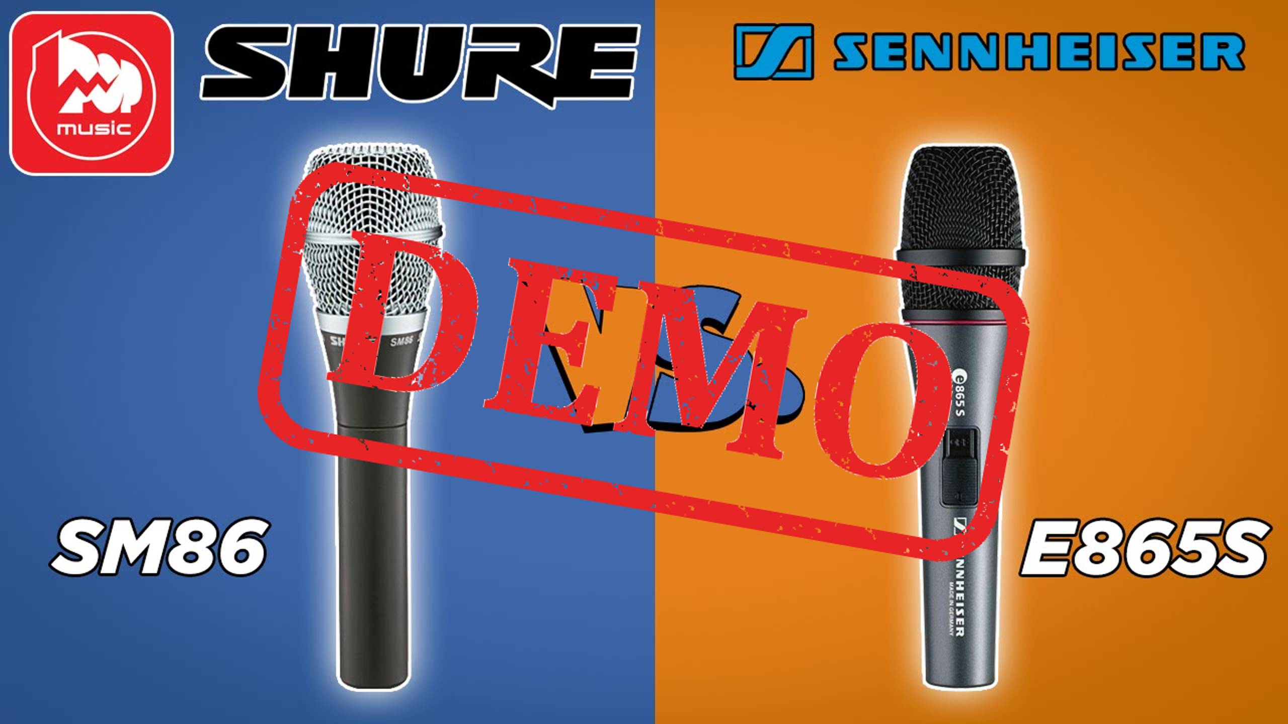 Сравнение микрофонов SENNHEISER E865 и SHURE SM86 - демонстрация звучания