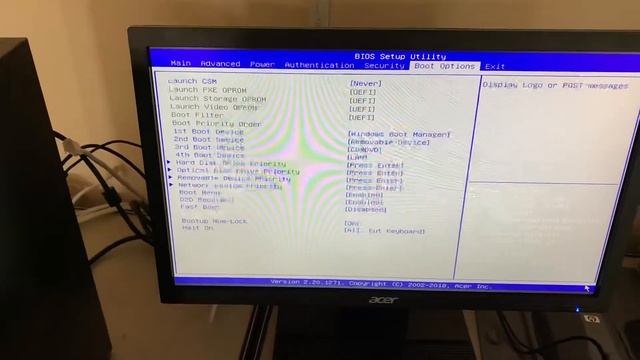 Fix BIOS PC Acer "Insert boot media..." смотреть онлайн