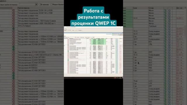 Работа с результатами проценки QWEP 1C #qwep #проценка #автоподбор