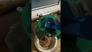 машинка для шелушения кедрового ореха 4ч.в работе.