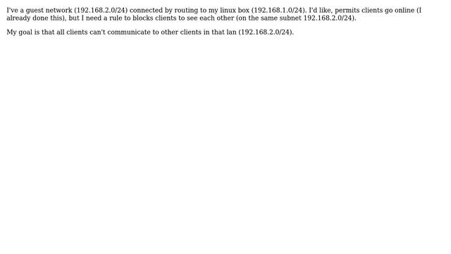 Unix & Linux: iptables how to block clients each other смотреть онлайн