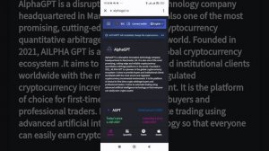 ALPHAGPT AIRDROP WORTH $45 FOR BINANCE ACCOUNT BOUND TOKEN HOLDERS (BABT)