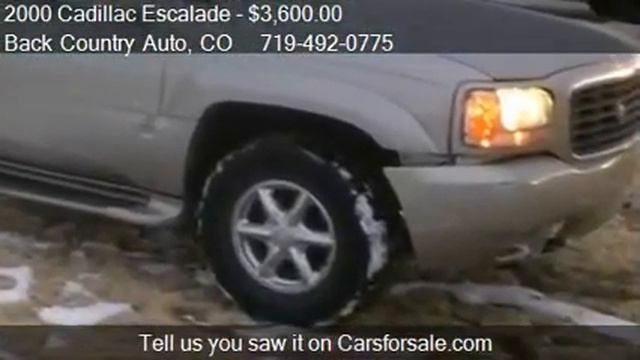 2000 Cadillac Escalade 4WD for sale in Falcon, CO 80831 at B смотреть онлайн