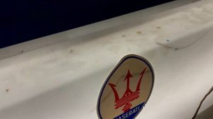 Illuminated Maserati sign 1990