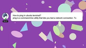 How to ping in ubuntu terminal?