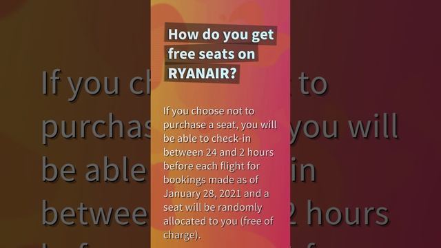 Is it worth reserving seats on Ryanair? смотреть онлайн