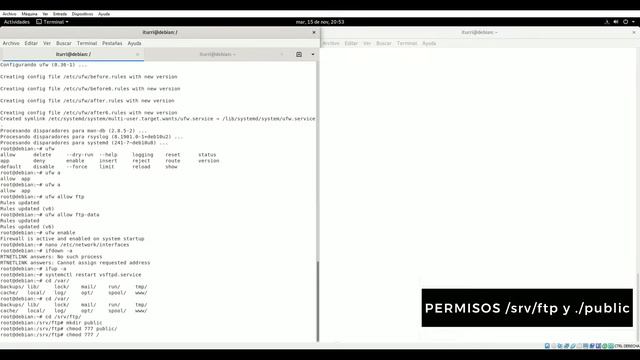 FTP server install Debian 10 (VSFTPD)