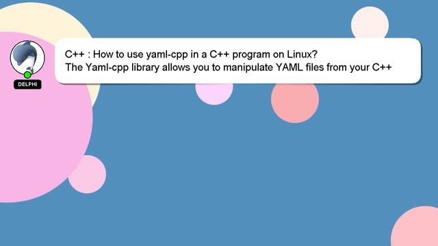 C++ : How to use yaml-cpp in a C++ program on Linux?