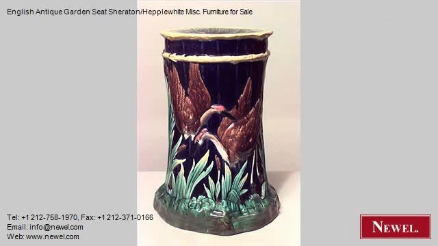 English Antique Garden Seat Sheraton/Hepplewhite Misc. смотреть онлайн