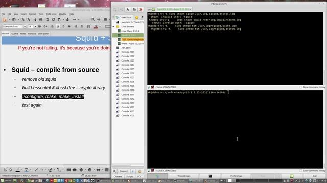 How to configure Squid in VMware Workstation (Linux) Part 8 смотреть онлайн