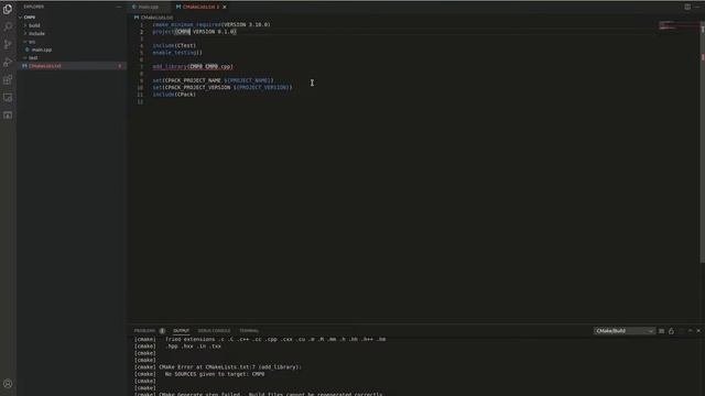 Cmake Project On VS Code | Cpp | Visual Studio Code | Executable Cmake Project