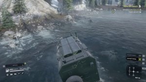 SnowRunner. Юкон. Подтопленные предгорья. Поручение "Забытый прицеп и Самоуверенность"