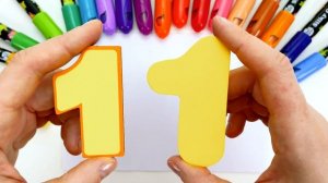 Весёлые Английские Цифры. Числа от 1 до 20! Рисуем и Раскрашиваем!