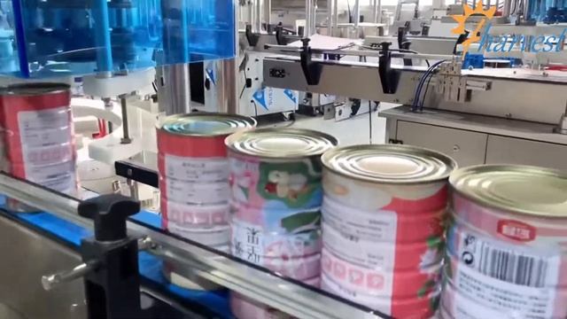 Automatix dia 99mm powder tin container sealing machine, auto servo bottom tin lid seaming machine смотреть онлайн