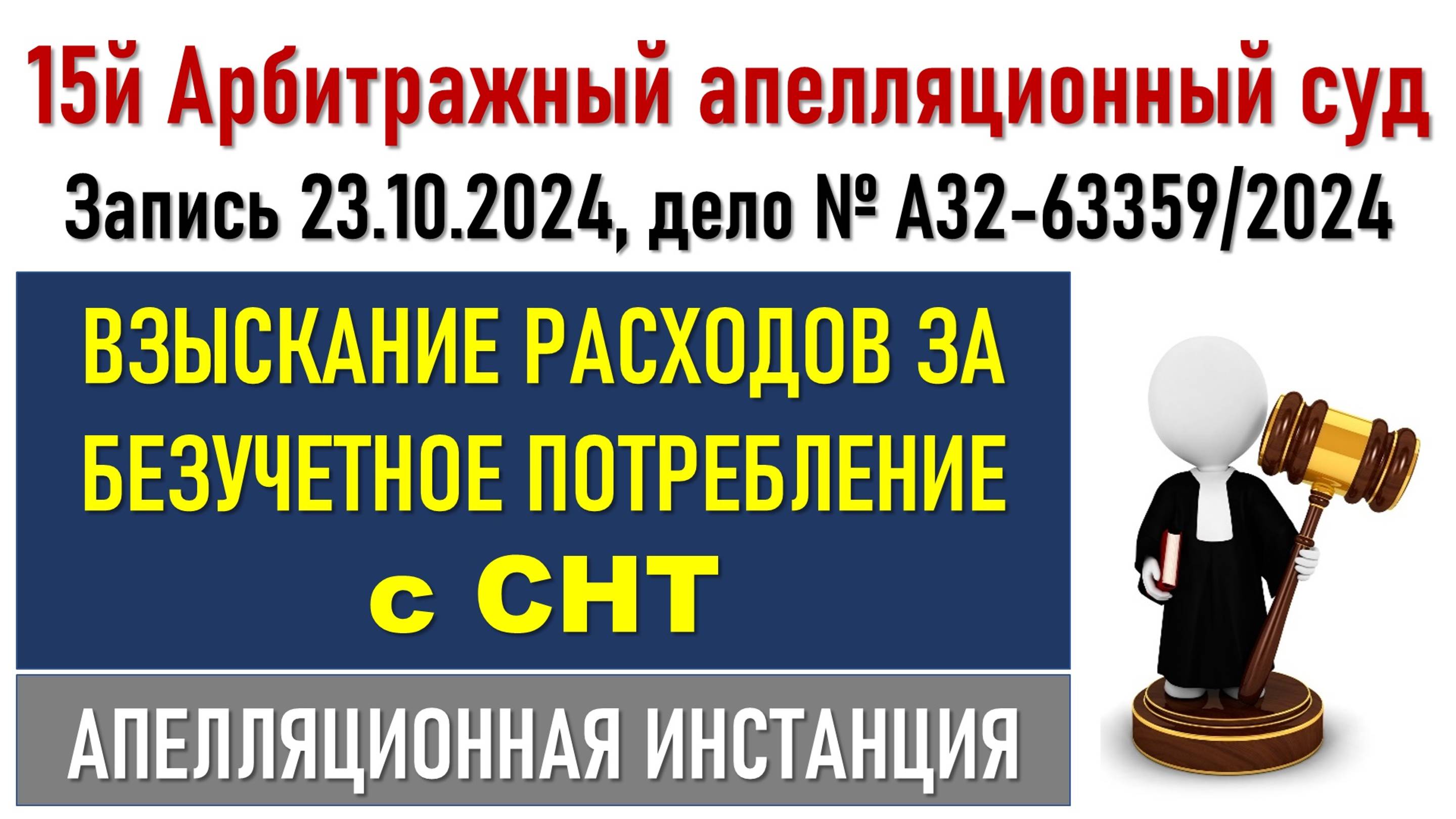 Заседение в апелляции по безучетному потреблению