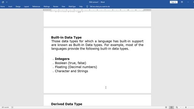 Data Structure and Algorithms Lecture 1 Part 4