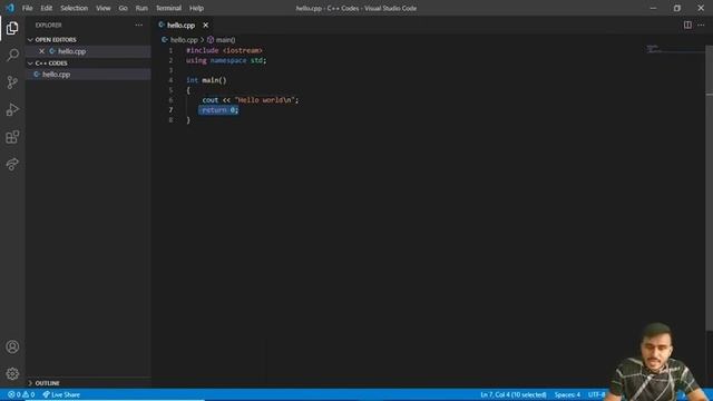First CPP Code