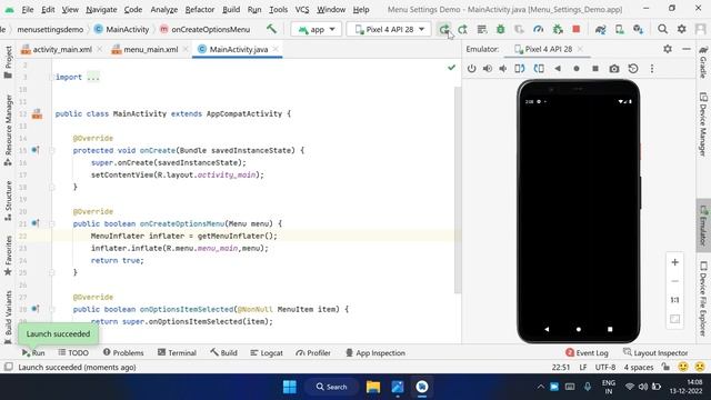 menus in android in Tamil | Menu settings three dot | MenuInflator | android app develop in tamil смотреть онлайн