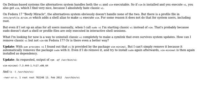 Unix & Linux: Globally replace Vi with Vim on Fedora (3 Solutions!!) смотреть онлайн
