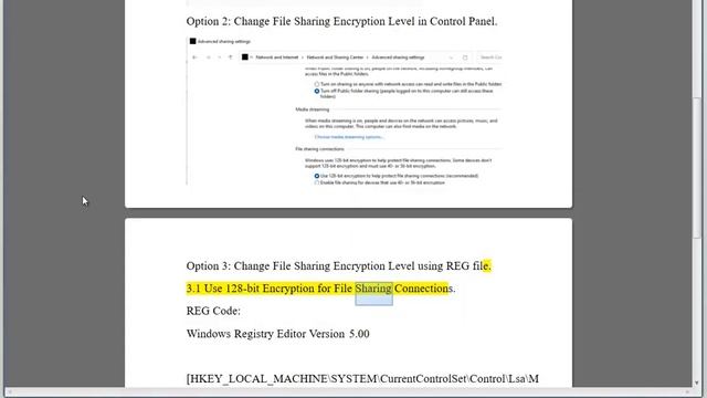 Change Encryption Level for File Sharing Connections in Windows 11 смотреть онлайн