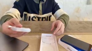 Распаковка iPhone 12 mini Blue