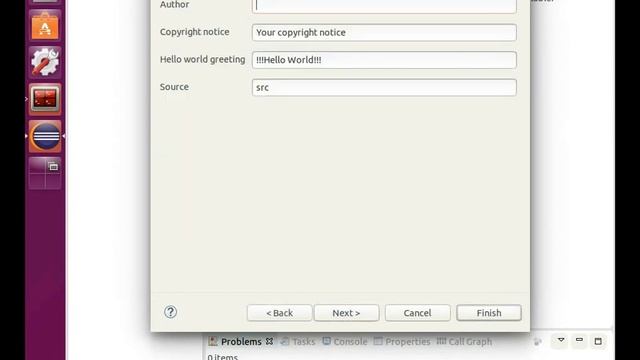 eclipse cpp hello world