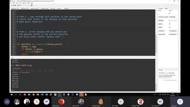 Session 7 (Hangman Game Project): Hands-on Workshop on Python Programming