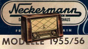Ламповые радиоприёмники Neckermann 1955-1956 гг.