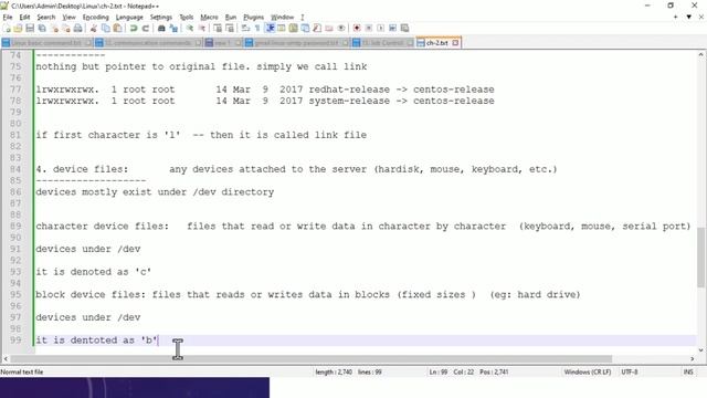 Chapter 2 - (In Telugu) Linux Files and Types of Files | Linux Filesystem