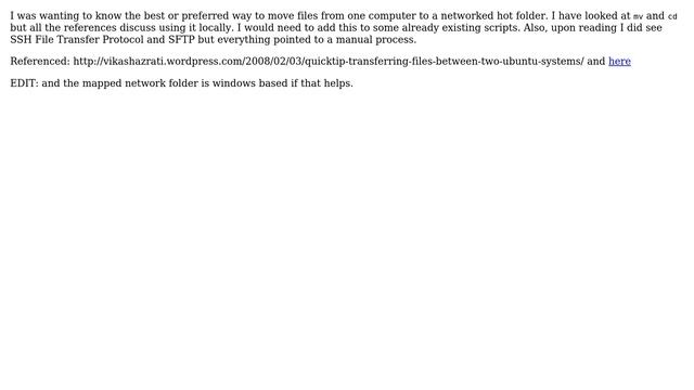 Unix & Linux: Move files to mapped network folder смотреть онлайн