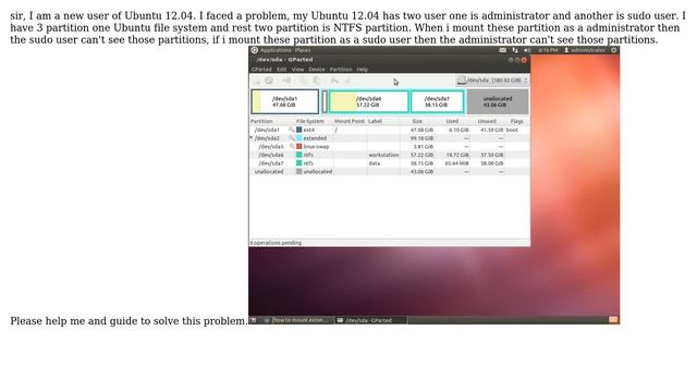 Ubuntu: How to mount extended partition in ubuntu for all users? смотреть онлайн
