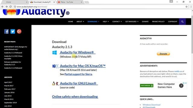 download audacity for free for windows,mac and linux... смотреть онлайн