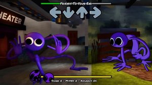 New FNF Mod Rainbow Friends 2D vs 3D Old Friday Night Funkin' Mod Rainbow Friends Roblox