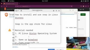 how to install and use snap linux