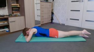 Мини - комплекс при остеохондрозе лёжа на животе 2