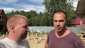 Отзыв #151 Александр Владимирская область. Передвижение дома на фундамент из ж.б. свай.